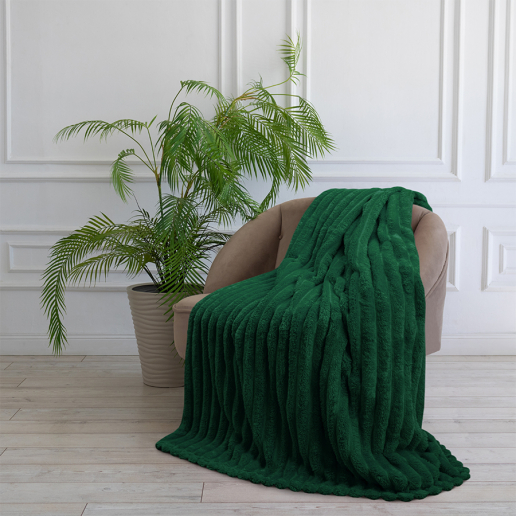 Покрывало Happy Family велсофт Волна г/к №94 изумрудный