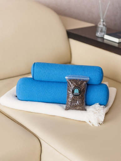 Набор подушек "Валики" с лузгой гречихи