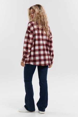 Женская рубашка 36995 / коричневый