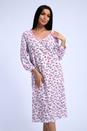 Женская ночная сорочка 51197 / розовый