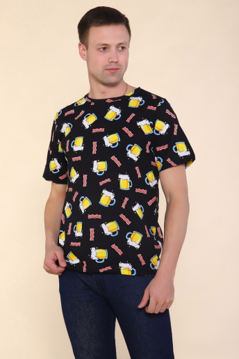 Мужская футболка Пиво 2217 / Черный