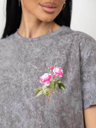 Женская футболка мод.2156/2 / Светло-серый