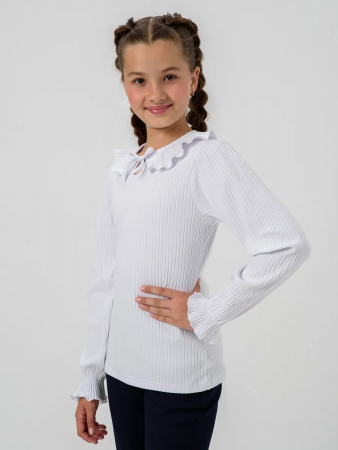 Детский джемпер "Дина" длинный рукав / Белый
