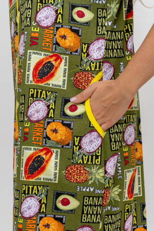 Женский халат 37007 / хаки