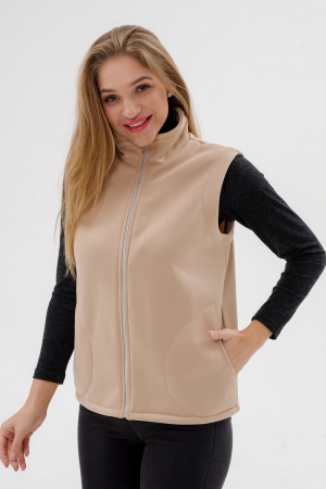 Жилет женский из футера / Латте