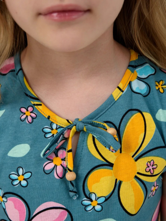 Детское платье "Славянка" / Зеленый