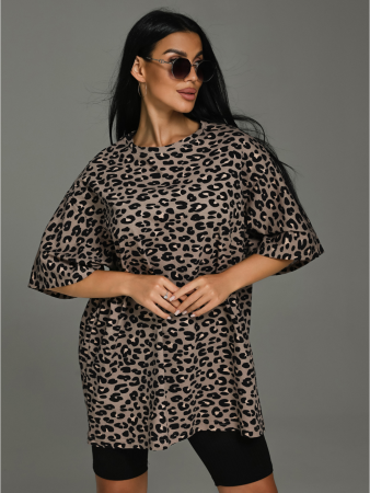 Женская футболка Ирбис / Кофе