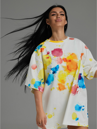 Женская футболка Ирбис / Акварель