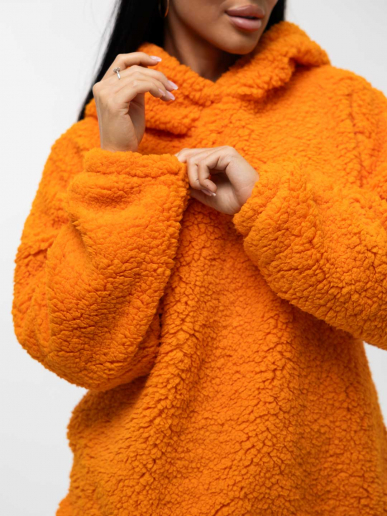 Женская толстовка мод.1770/6 (оверсайз) / Оранжевый