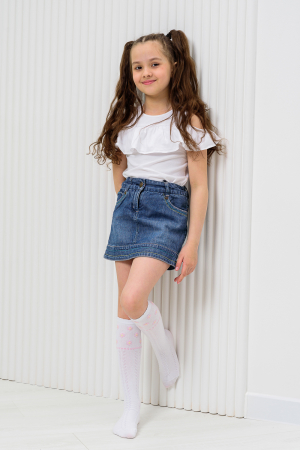 Детские гольфы Незабудка (набор 2 пары) / белый