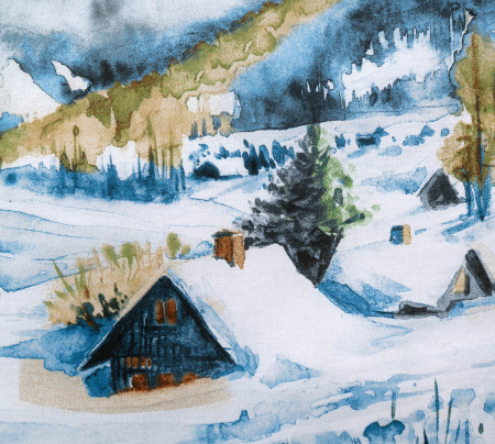 Постельное белье перкаль зима-лето / Снежное сияние 1