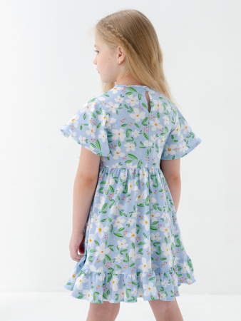 Детское платье "Мальва" / Светло-голубой