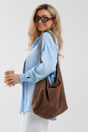 Женская рубашка 36987 / голубой