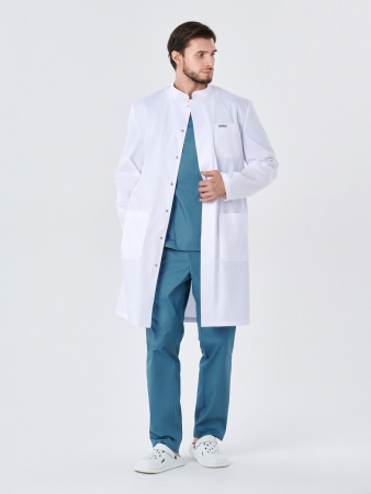 Халат медицинский мужской 245.0 / Белый