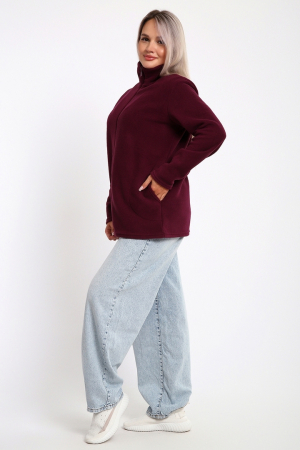 Женская толстовка на молнии 734 / Ежевика