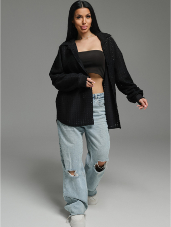 Женская рубашка Стелла / Черный