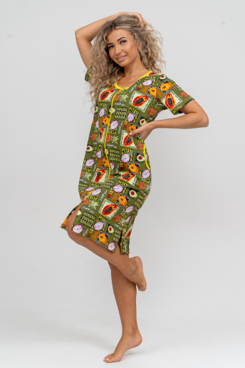 Женский халат 37007 / хаки