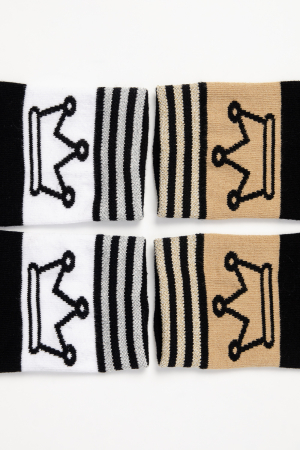 Детские гольфы Корона (набор 2 пары) / бежевый