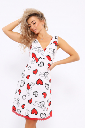 Женская ночная сорочка 88127 / белый