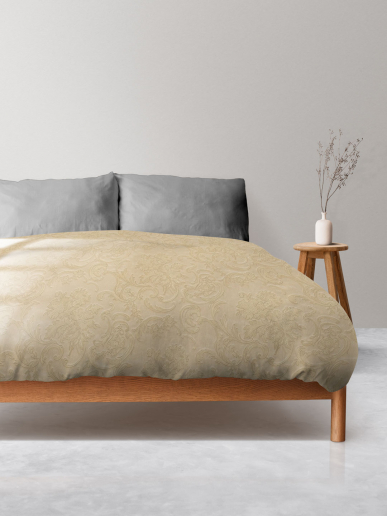 Пододеяльник микрофибра Узор / Сливочный