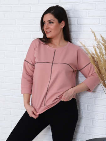 Женский свитшот Николет / пудровый