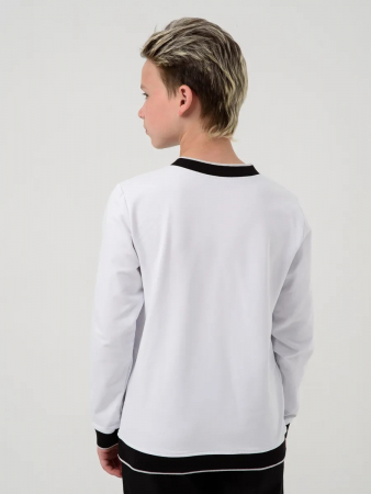 Детская толстовка "Гимназист" / Белый, черный