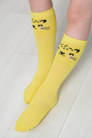 Детские гольфы Лео (набор 2 пары) / белый, желтый