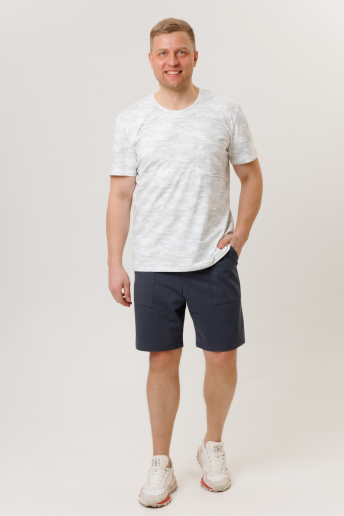 Мужской костюм с шортами 2268 / Серый