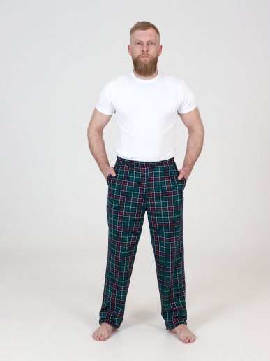 Мужские брюки БК-1439 / Темно-зеленый