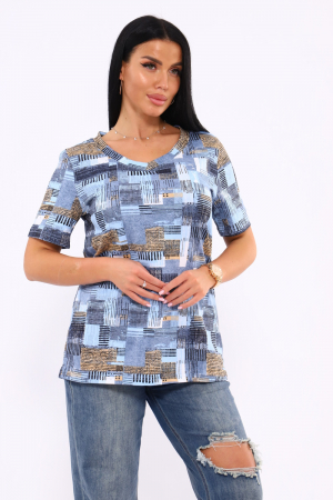 Женская футболка 35888 / голубой