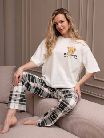 Женский костюм Мишель-4 КЖ-129 / зелёный