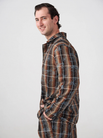 Мужская пижама "Добрый вечер" 2162-Ф / Коричневый