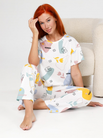 Женская пижама Мирин / молочный