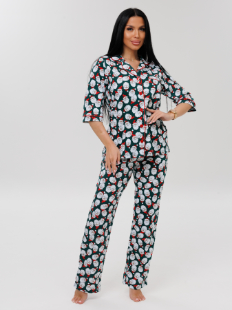 Женский костюм К-132(К) / Зеленый (санта)