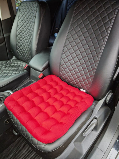 Подушка автомобильная на сиденье "АВТО-БИО" 50x45 / красная