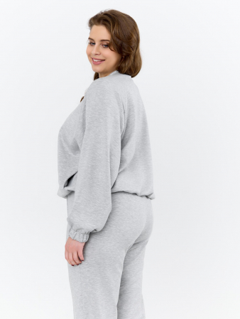 Женский бомбер Нео-1 БО-004 / серый меланж