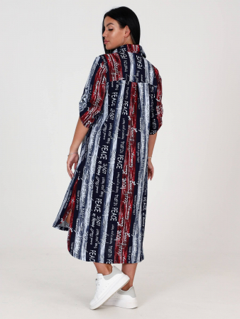 Женская туника МИДИ ТК-25 / Гармония бордо