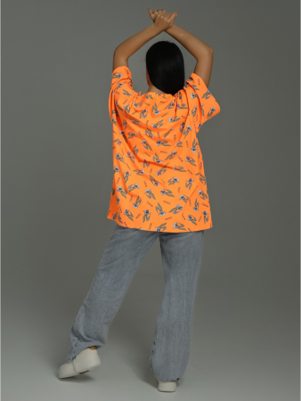 Женская футболка Ирбис / Оранжевый