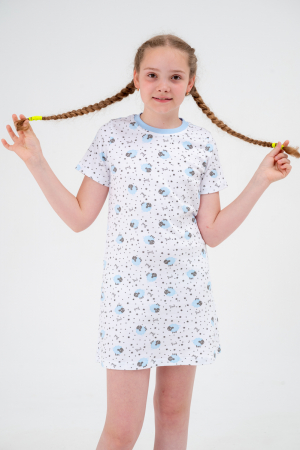 Ночная сорочка детская Ласка / овечки голубой