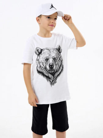 Детская пижама с шортами "Сорванец" / Медведь