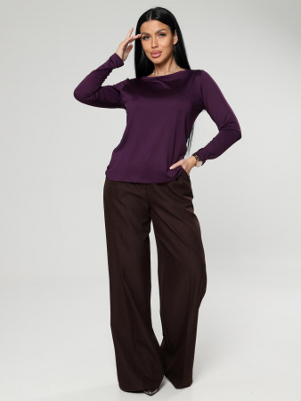 Женский лонгслив Энкар / баклажан