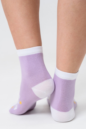 Носки стандарт женские Лучшая бабуля (набор 3 пары) / лиловый