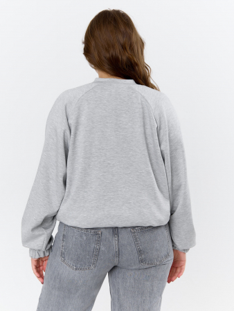 Женский бомбер Нео-1 БО-004 / серый меланж