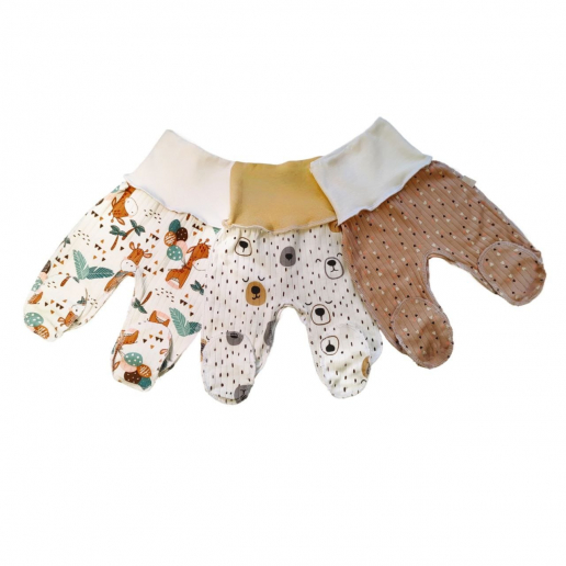 Детские ползунки интерлок короткие на широкой рибане Т-91-ШР-ИП