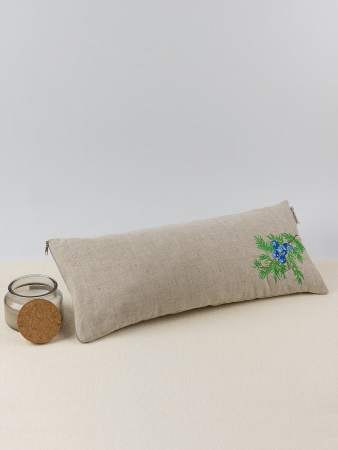 Подушка-валик "Здоровый сон" с можжевельником