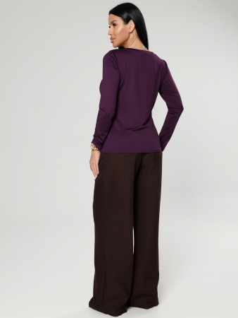 Женский лонгслив Энкар / баклажан