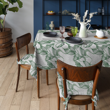 Скатерть рогожка "Волшебная Ночь" / Калатея (упаковка 2)