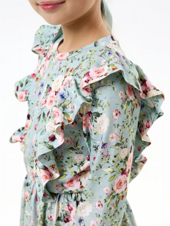 Детское платье "Красотка" / Цветы на ментоле