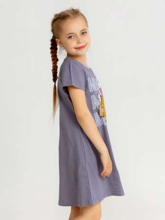 Ночная сорочка детская "Мяу" Серый арт. дк296
