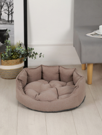 Лежанка для животных (рогожка) арт. LDZR-1 / Коричневый